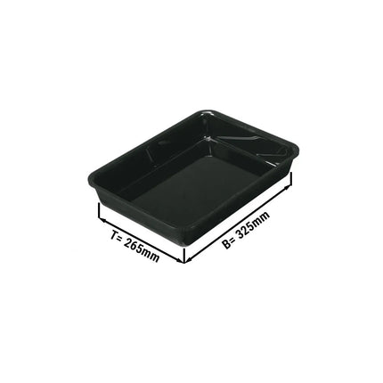 GGM Gastro Tô Trưng Bày - GN 1/2 - 325x265x50mm - Đen - Chữ Nhật