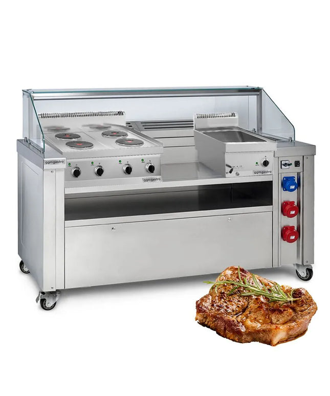 GGM Gastro Trạm Nấu Di Động - 1600x850mm - Cao 1170mm