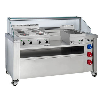 GGM Gastro Trạm Nấu Di Động - 1600x850mm - Cao 1170mm
