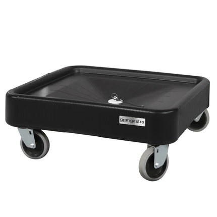 GGM Gastro Transport Trolley for Dishwasher Baskets - 58x58cm - with 1 storage area - without handle