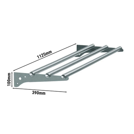 GGM Gastro Tray slide KOPENHAGEN - Stainless steel - 1120mm - Length: 1125mm - for BVI800 & BVI800-3