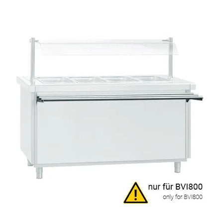 GGM Gastro Tray slide KOPENHAGEN - Stainless steel - 2250x390x100mm - for BVI800 & BVI800-6