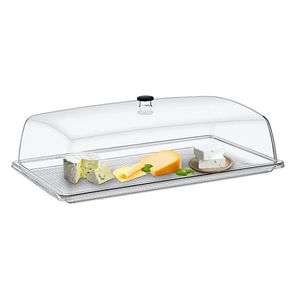GGM Gastro Tray with Dome Cover - GN 1/1 - Polycarbonate - 530x325mm - Height: 170mm - incl. GN 1/1 tray - with stackable design