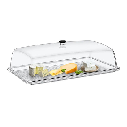 GGM Gastro Tray with Dome Cover - GN 1/1 - Polycarbonate - 530x325mm - Height: 170mm - incl. GN 1/1 tray - with stackable design