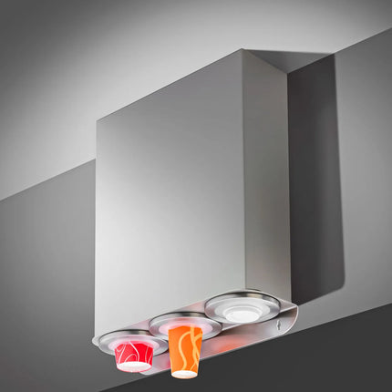 GGM Gastro Triple Cup Dispenser - Plastic - Wall-Mounted Version