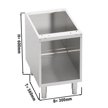 GGM Gastro Tủ Bệ - 300x550x600mm - Thép Không Gỉ AISI 304 - 1 Cánh