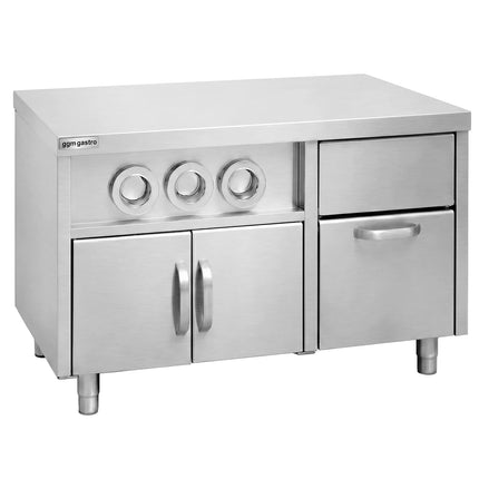 GGM Gastro Tủ Bệ Trạm Đồ Uống - Có Hộp Ly & Khay Đá - 1200x800mm - Dài 1200mm