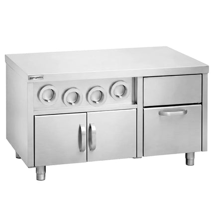 GGM Gastro Tủ Bệ Trạm Đồ Uống - Có Hộp Ly & Khay Đá - 1,5m