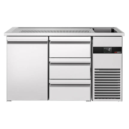 GGM Gastro Tủ Bia Trực Tiếp / Kegerator PREMIUM - 1550x700mm - 1 Cánh Kín & 3 Ngăn Kéo