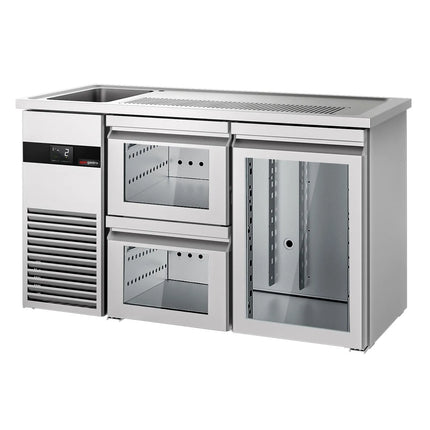 GGM Gastro Tủ Bia Trực Tiếp / Kegerator PREMIUM - 1550x700mm - 1 Cánh Kính & 2 Ngăn Kéo