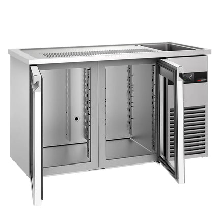 GGM Gastro Tủ Bia Trực Tiếp / Kegerator PREMIUM - 1550x700mm - 2 Cánh Kính