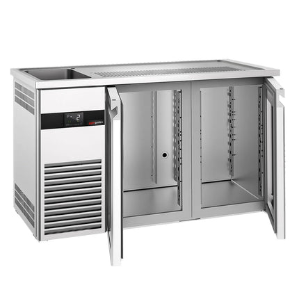 GGM Gastro Tủ Bia Trực Tiếp / Kegerator PREMIUM - 1550x700mm - 2 Cánh Kính