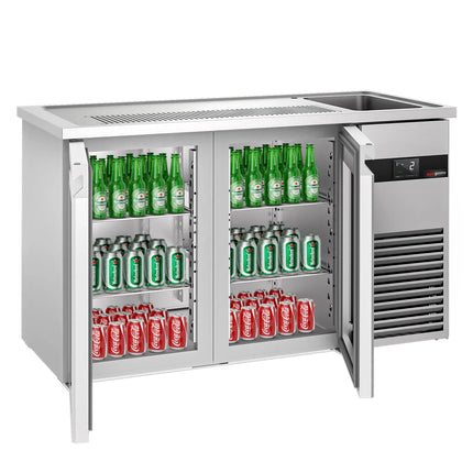 GGM Gastro Tủ Bia Trực Tiếp / Kegerator PREMIUM - 1550x700mm - 2 Cánh Kính