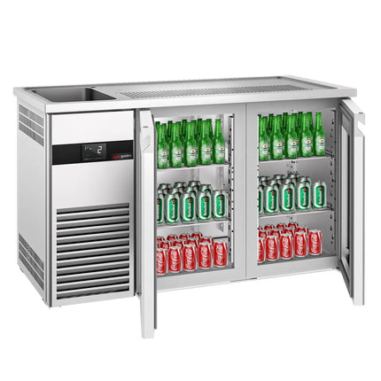 GGM Gastro Tủ Bia Trực Tiếp / Kegerator PREMIUM - 1550x700mm - 2 Cánh Kính