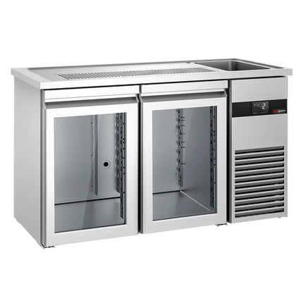 GGM Gastro Tủ Bia Trực Tiếp / Kegerator PREMIUM - 1550x700mm - 2 Cánh Kính