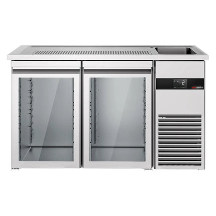GGM Gastro Tủ Bia Trực Tiếp / Kegerator PREMIUM - 1550x700mm - 2 Cánh Kính