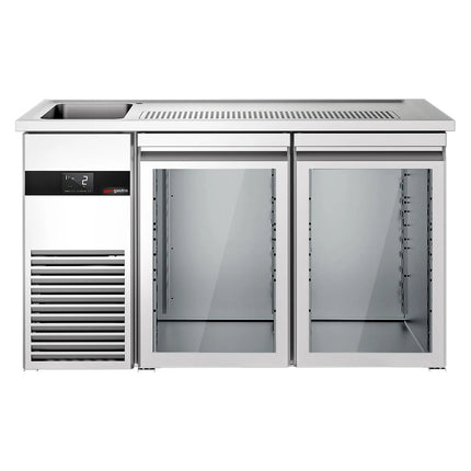 GGM Gastro Tủ Bia Trực Tiếp / Kegerator PREMIUM - 1550x700mm - 2 Cánh Kính