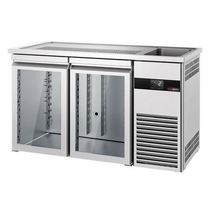 GGM Gastro Tủ Bia Trực Tiếp / Kegerator PREMIUM - 1550x700mm - 2 Cánh Kính