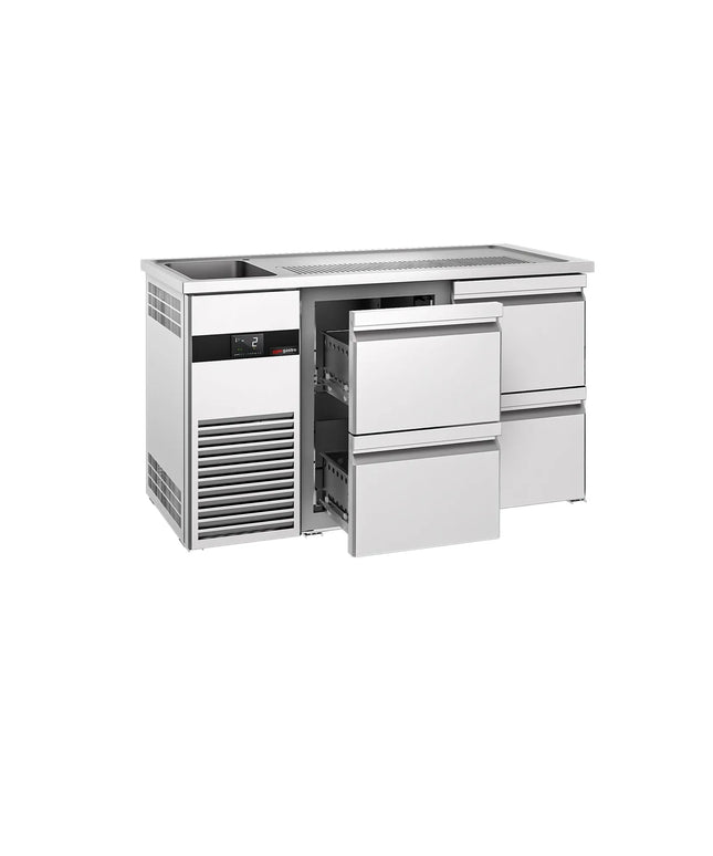 GGM Gastro Tủ Bia Trực Tiếp / Kegerator PREMIUM - 1550x700mm - 4 Ngăn Kéo