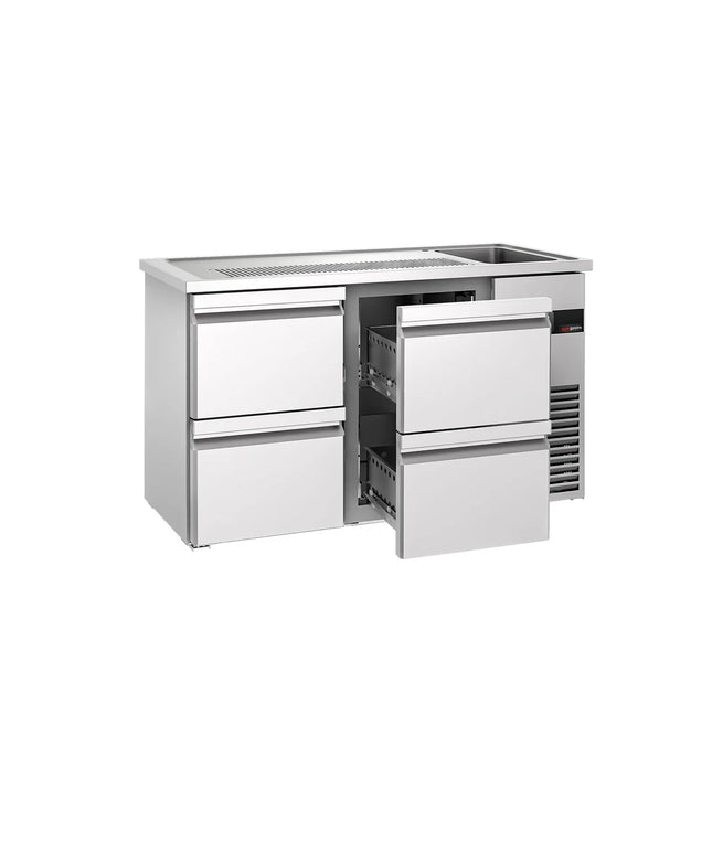GGM Gastro Tủ Bia Trực Tiếp / Kegerator PREMIUM - 1550x700mm - 4 Ngăn Kéo