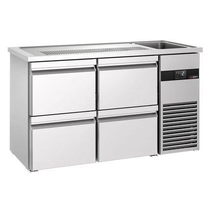 GGM Gastro Tủ Bia Trực Tiếp / Kegerator PREMIUM - 1550x700mm - 4 Ngăn Kéo