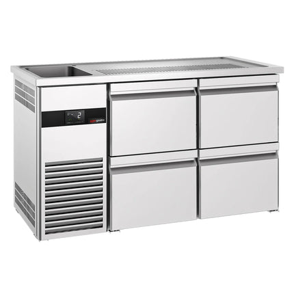 GGM Gastro Tủ Bia Trực Tiếp / Kegerator PREMIUM - 1550x700mm - 4 Ngăn Kéo