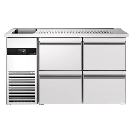 GGM Gastro Tủ Bia Trực Tiếp / Kegerator PREMIUM - 1550x700mm - 4 Ngăn Kéo