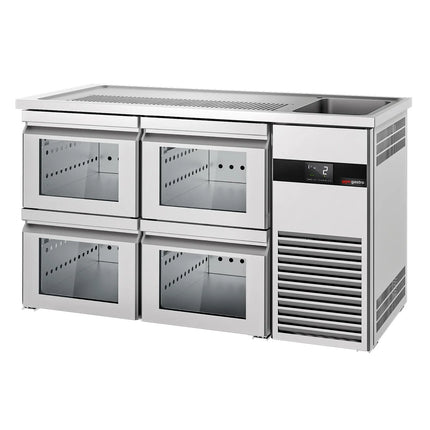 GGM Gastro Tủ Bia Trực Tiếp / Kegerator PREMIUM - 1550x700mm - 4 Ngăn Kéo
