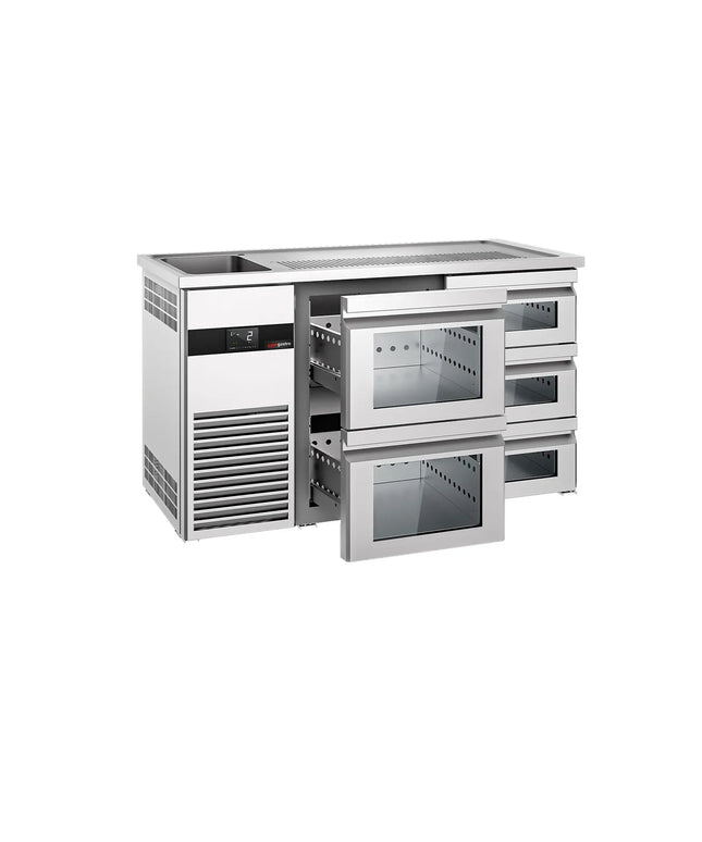 GGM Gastro Tủ Bia Trực Tiếp / Kegerator PREMIUM - 1550x700mm - 5 Ngăn Kéo