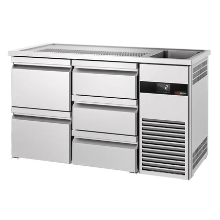 GGM Gastro Tủ Bia Trực Tiếp / Kegerator PREMIUM - 1550x700mm - 5 Ngăn Kéo