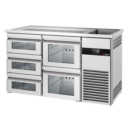 GGM Gastro Tủ Bia Trực Tiếp / Kegerator PREMIUM - 1550x700mm - 5 Ngăn Kéo