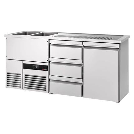 GGM Gastro Tủ Bia Trực Tiếp / Kegerator PREMIUM - 1950x700mm - 1 Cánh & 3 Ngăn Kéo
