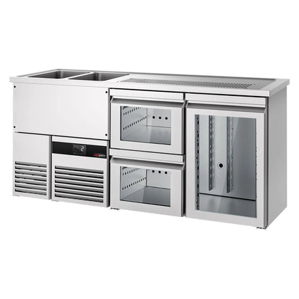GGM Gastro Tủ Bia Trực Tiếp / Kegerator PREMIUM - 1950x700mm - 1 Cánh Kính & 2 Ngăn Kéo