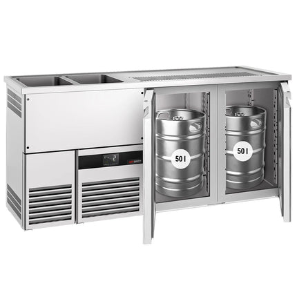 GGM Gastro Tủ Bia Trực Tiếp / Kegerator PREMIUM - 1950x700mm - 2 Cánh