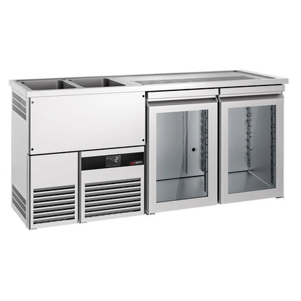GGM Gastro Tủ Bia Trực Tiếp / Kegerator PREMIUM - 1950x700mm - 2 Cánh Kính