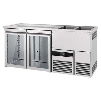 GGM Gastro Tủ Bia Trực Tiếp / Kegerator PREMIUM - 1950x700mm - 2 Cánh Kính