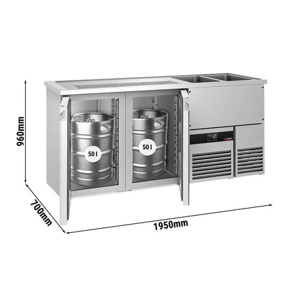 GGM Gastro Tủ Bia Trực Tiếp / Kegerator PREMIUM - 1950x700mm