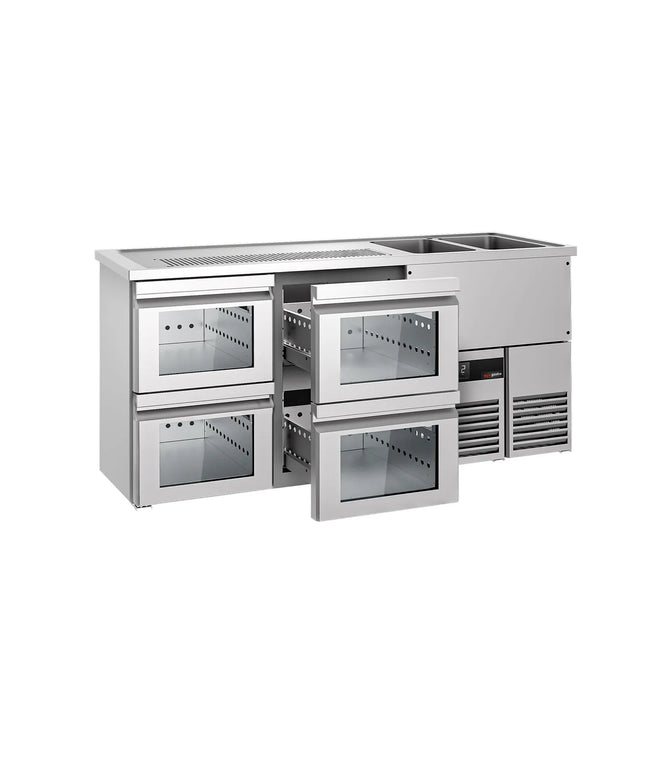 GGM Gastro Tủ Bia Trực Tiếp / Kegerator PREMIUM - 1950x700mm - 4 Ngăn Kéo