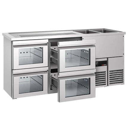 GGM Gastro Tủ Bia Trực Tiếp / Kegerator PREMIUM - 1950x700mm - 4 Ngăn Kéo