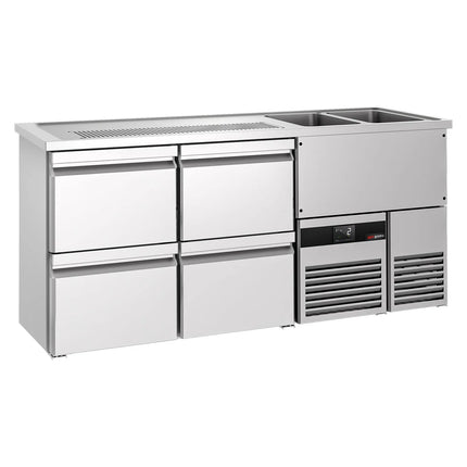 GGM Gastro Tủ Bia Trực Tiếp / Kegerator PREMIUM - 1950x700mm - 4 Ngăn Kéo