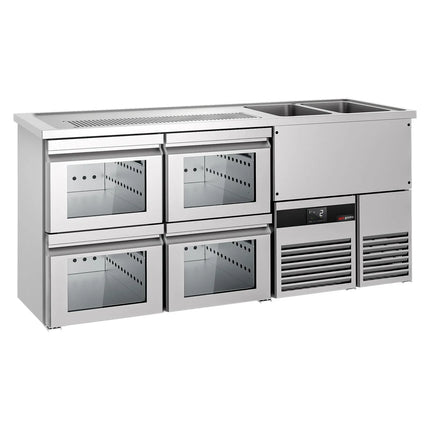 GGM Gastro Tủ Bia Trực Tiếp / Kegerator PREMIUM - 1950x700mm - 4 Ngăn Kéo