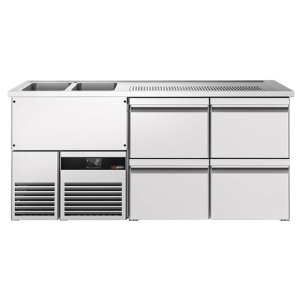 GGM Gastro Tủ Bia Trực Tiếp / Kegerator PREMIUM - 1950x700mm - 4 Ngăn Kéo