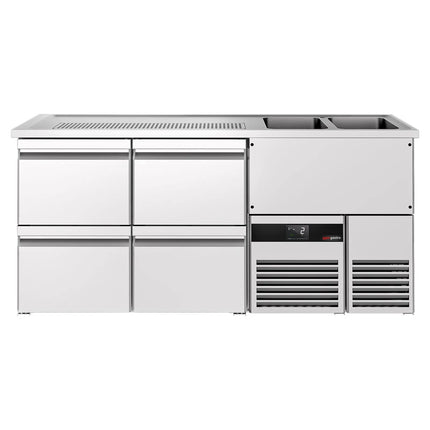 GGM Gastro Tủ Bia Trực Tiếp / Kegerator PREMIUM - 1950x700mm - 4 Ngăn Kéo