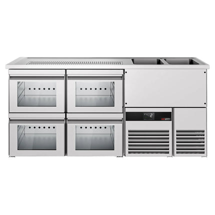 GGM Gastro Tủ Bia Trực Tiếp / Kegerator PREMIUM - 1950x700mm - 4 Ngăn Kéo