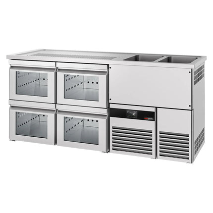 GGM Gastro Tủ Bia Trực Tiếp / Kegerator PREMIUM - 1950x700mm - 4 Ngăn Kéo