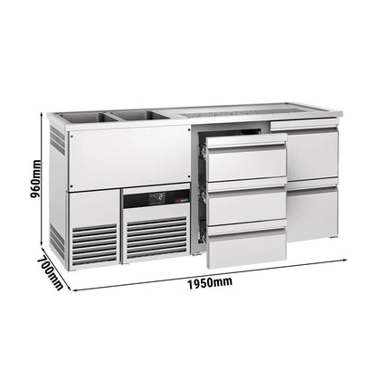 GGM Gastro Tủ Bia Trực Tiếp / Kegerator PREMIUM - 1950x700mm - 5 Ngăn Kéo