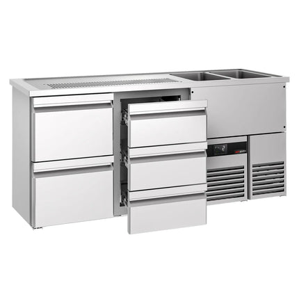 GGM Gastro Tủ Bia Trực Tiếp / Kegerator PREMIUM - 1950x700mm - 5 Ngăn Kéo