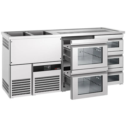 GGM Gastro Tủ Bia Trực Tiếp / Kegerator PREMIUM - 1950x700mm - 5 Ngăn Kéo
