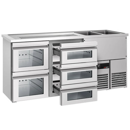 GGM Gastro Tủ Bia Trực Tiếp / Kegerator PREMIUM - 1950x700mm - 5 Ngăn Kéo