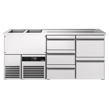 GGM Gastro Tủ Bia Trực Tiếp / Kegerator PREMIUM - 1950x700mm - 5 Ngăn Kéo